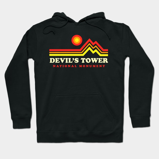 Devil's Tower National Monument Wyoming Hoodie by PodDesignShop